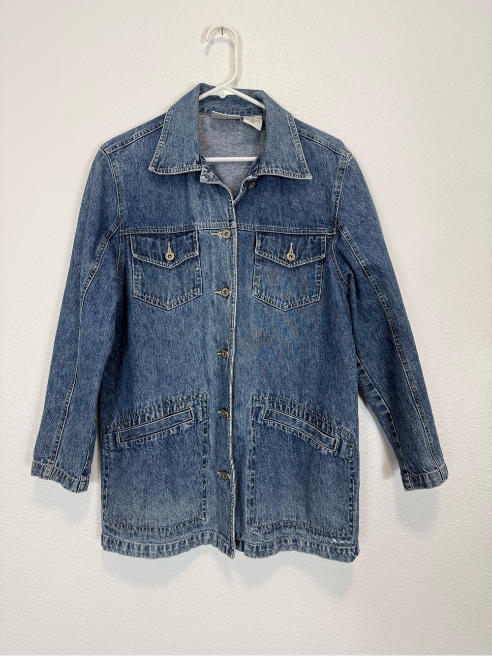 Vintage Bill Blass Jeans Denim Utility Jacket Barn Style M